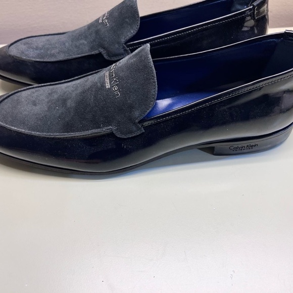Calvin Klein Black and Gray Slip-On Loafers - Picture 7 of 9